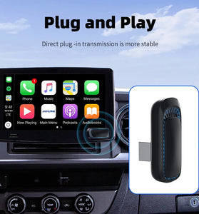 Car Wired to Wireless CarPlay BOX Adapter for Car Stereo With USB Plug and Play Smart Link Phone CarPlay Automatic