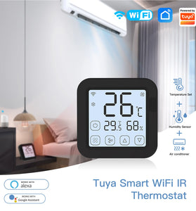 MOES Tuya Smart WiFi IR Thermostat Controller LCD Touch Screen Wireless Remote Temp & Humidity Sensor Work with Alexa Google Home