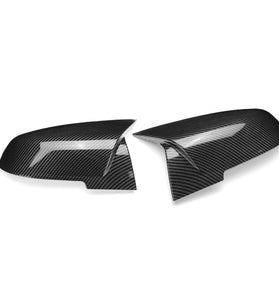 Car Rear View Mirror Cap Cover For BMW F21 F22 F30 F32 F33 F34 F35 F36 E84 2012-2019 Carbon Fiber Look Direct Add-On M-Style