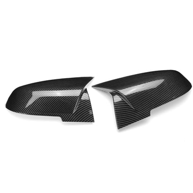 Car Rear View Mirror Cap Cover For BMW F21 F22 F30 F32 F33 F34 F35 F36 E84 2012-2019 Carbon Fiber Look Direct Add-On M-Style