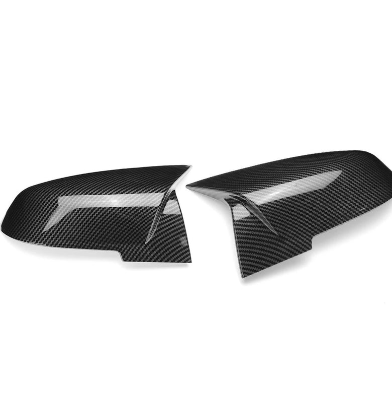 Car Rear View Mirror Cap Cover For BMW F21 F22 F30 F32 F33 F34 F35 F36 E84 2012-2019 Carbon Fiber Look Direct Add-On M-Style