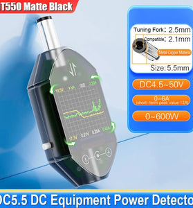 ATORCH DT550 Digital Voltage Current Tester DC4.5-50V Max 12A 600W Power Capacity Meter High Precision Energy Monitoring Device