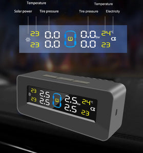 Tire pressure monitor TPMS Tire Pressure Monitoring System Car Tire Pressure Monitoring System Display External Sensor Tire Temperature