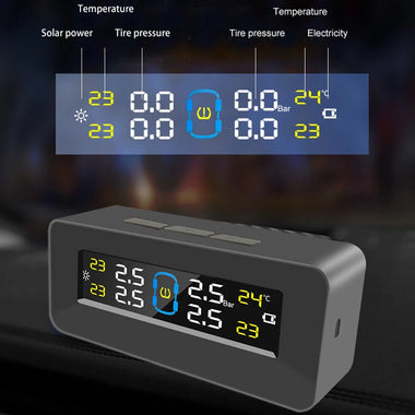 Tire pressure monitor TPMS Tire Pressure Monitoring System Car Tire Pressure Monitoring System Display External Sensor Tire Temperature