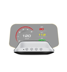 Head-Up Display Portable Car OBD2 Speed Navigation Projector Car Dashboard Display Screen Navigation Projector GPS OBD Speedometer Head Up Display