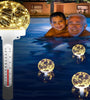 Solar Powered Floating Pool Thermometer Easy to Read Night Display Waterproof High Accuracy LED Colored Light for Perfect Ambiance and Accurate Temperature Reading Ideal for Swimming Pool Hot Tub Pond