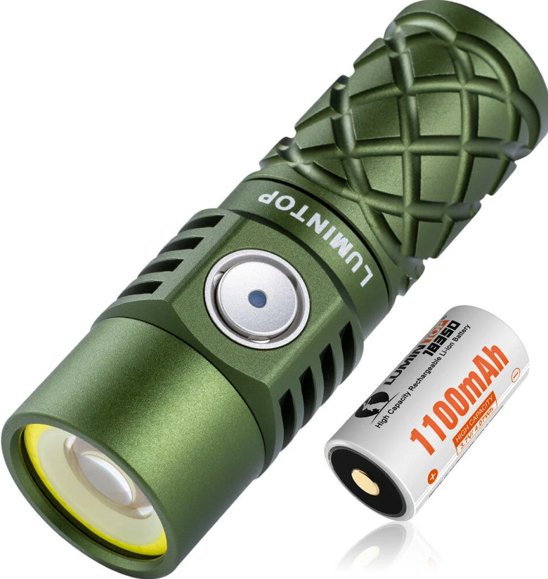 Lumintop W3 700M LEP Flashlight 550LM LED Floodlight Red Signal Light Multi-source Compact EDC Flashlight With 18350 Battery Mini LED Torch For Outdoor Camping Fishing Hiking