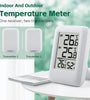 TS-FT0402 1-to-2 Indoor Outdoor Temperature and Humidity Meter Wireless Digital Hygrometer Thermometer Wine Cellar Kitchen Garden Temperature Monitor with 2 Sensors