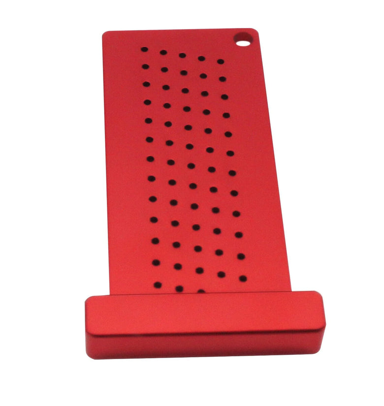 Woodworking Scribe Metric/Inch Precision T-Ruler Aluminum Pocket Marking Gauge Carpentry Cross Calibration Hole Scribing Ruler