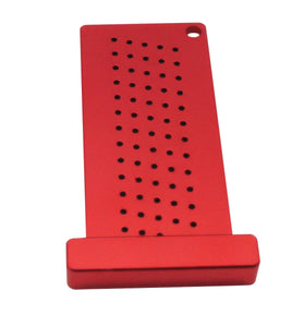 Woodworking Scribe Metric/Inch Precision T-Ruler Aluminum Pocket Marking Gauge Carpentry Cross Calibration Hole Scribing Ruler