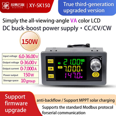 Sinilink XY-SK150 DC Adjustable Power Supply 6-36V 0-7A 150W Buck Boost Converter Constant Voltage Current Solar Charging Module MPPT