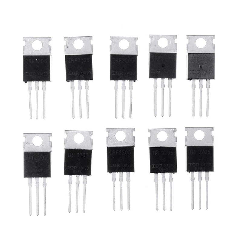 10Pcs IRF3205 IRF3205PBF MOSFET MOSFT 55V 98A 8mOhm 97.3nC TO-220 Transistor
