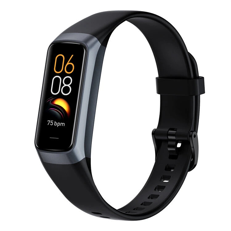 C60 1.1inch AMOLED Display Heart Rate Blood Pressure Blood Oxygen Monitor Body Temperature Record Sleep Monitoring Multi-sport Modes Music Playback 3ATM Waterproof Smart Watch