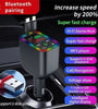 Y3 Car Audio Transmitter Bluetooth Music Player with Retractable Charging Cable and Fast Car Charger