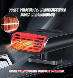 12V 150W Portable Car Heater Cooling Heating Defrost Defog Aromatherapy Function 180 Degree Rotation Fast Heat for Sedan SUV Truck Van MPV Mini Car