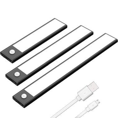 Elfeland Motion Sensor Cabinet Light Rechargeable Night Light for Closets Cabinets Kitchens Cupboards