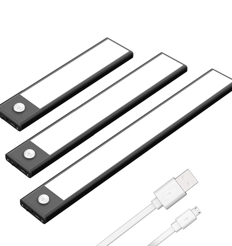 Elfeland Motion Sensor Cabinet Light Rechargeable Night Light for Closets Cabinets Kitchens Cupboards