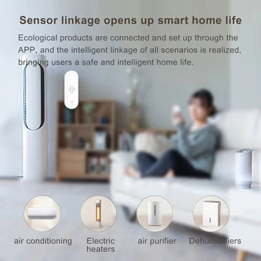 Tuya Smart Home WiFi Vibration Sensor Detection Smart Life APP Notification Real-Time Motion Shock Alarm History Record Security