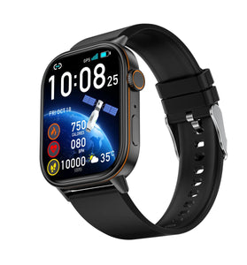 QX17 2.01inch HD Screen GPS Compass bluetooth Call Heart Rate Blood Oxygen Monitor Sleep Monitoring Breathing Exercise Pressure Detection Female Health SOS Voice Assistant Multi-sport Modes IP68 Waterproof Smart Watch