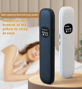 BLD06 Mini bluetooth 5.4 Speaker Bone Conduction Speaker White Noise Reduction Soundbar 3D Surround Stereo 400mAh Battery LED Screen Support TF Card Playback Sleeping-assisted Under Pillow Soundbar