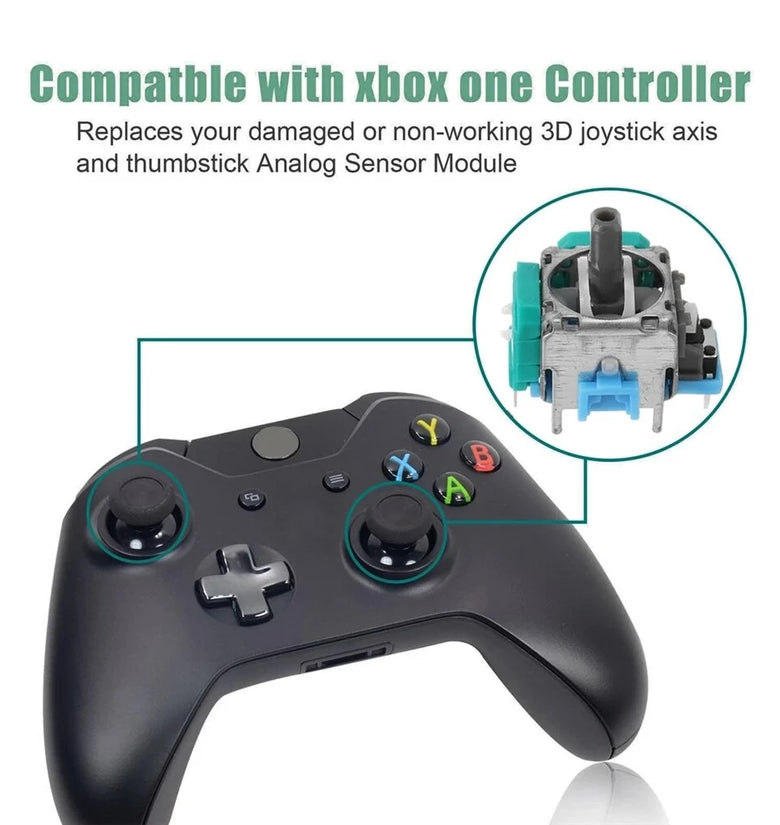 6 PCS Controller Replacement Button 3D Analog Stick Sensor Module Thumb Stick for PS4 Gamepad Dualshock 4 Xbox Repair Wireless Controller