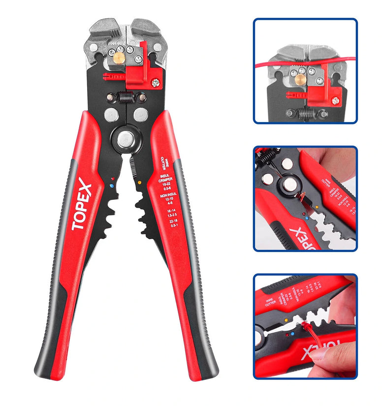 260-Piece Wire Stripper Self-Adjustable Crimper Plier Set Terminals Tools