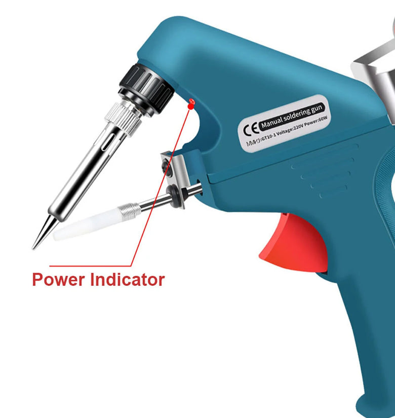 60W Electronic Welding Torch Kit Internal Heat Helping Hand Soldering Iron Set Automatic Tin Feeding Machine Power Repair Tools