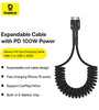 Baseus Fish Eye PD100W USB-C to USB-C Cable Fast Charging Data Transmission Tinned Copper Core Line 1M Long for iPhone 15 15 Plus for Xiaomi 14pro for Huawei Mate60 Pro for Samsung Galaxy S24