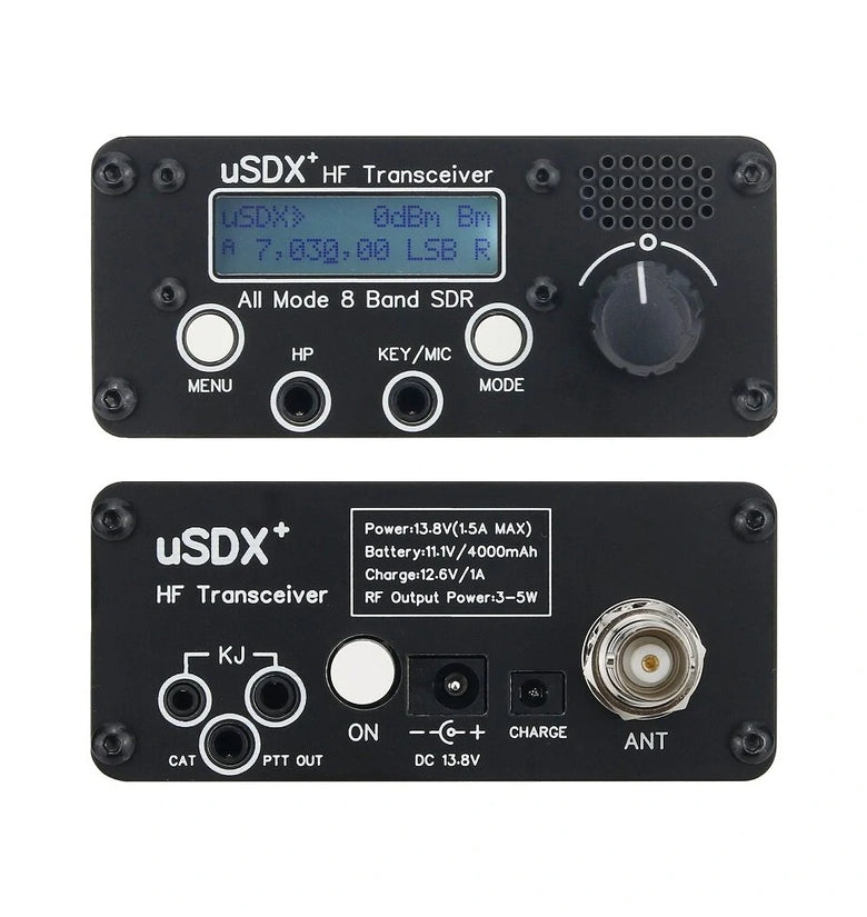 ARINST uSDR uSDX+ Plus V2 10/15/17/20/30/40/60/80m 8 Band SDR All Mode HF SSB QRP Transceiver