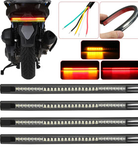 Motorcycle Car 48 LED SMD Tail Light Brake Turn Signal Light Bar 16SMD Turn Light + 32SMD Brake Light