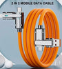 4-in-1 120W USB-A/Type-C to iP/Type-C Cable Fast Charging Data Transmission Copper Core Line 1M/1.5M Long for iPhone 15 14 13 for Samsung Galaxy S24 for Huawei Pura 70 Ultra for Xiaomi Civi 4Pro