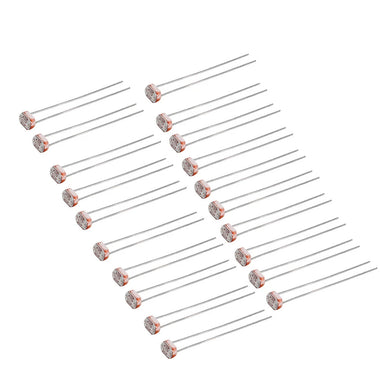 60pcs Light Dependent Resistor LDR 5MM Photoresistor Photoelectric Switch Element Photo Photoresistor 5516