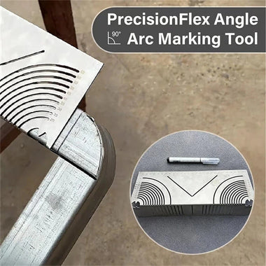 Adjustable Angle & Arc Marking Tool Dual-Purpose Metal Scriber for Square & Round Pipes Ideal for Metalworking / Welding / Engineering and Construction