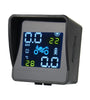 USB Solar Charging Motorcycle TPMS Motor Tire Pressure Tyre Temperature Monitoring Alarm System with 2 External Sensors