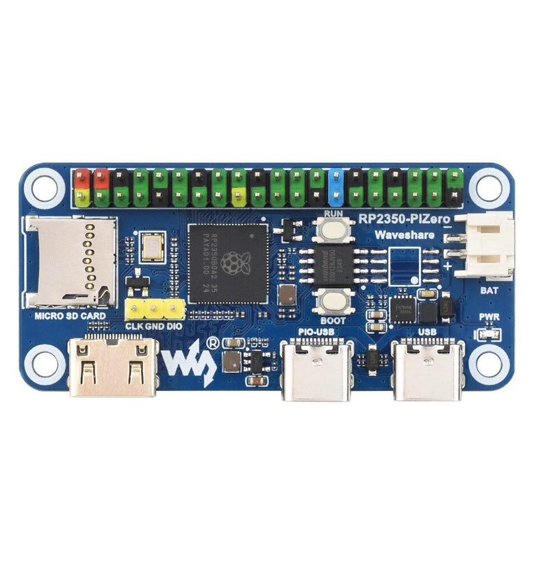 RP2350-PiZero Development Board Based On Raspberry Pi RP2350B Dual-core & Dual-architecture Microcontroller 520KB SRAM and 16MB Onboard Flash Memory