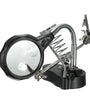Multifunctional Electric Soldering Station Auxiliary Clamp Electric Iron Double Led Light Industrial Maintenance Bracket Type Magnifying Glass