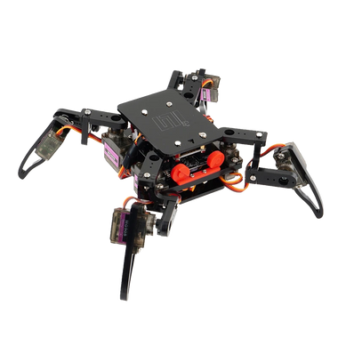 Quadruped Spider Robot Infrared Ultrasonic G-sensor App Control STEM Programming Kit for Teens DIY Education Assembly Smart Robot Kit