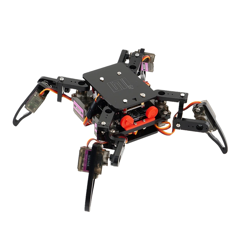 Quadruped Spider Robot Infrared Ultrasonic G-sensor App Control STEM Programming Kit for Teens DIY Education Assembly Smart Robot Kit