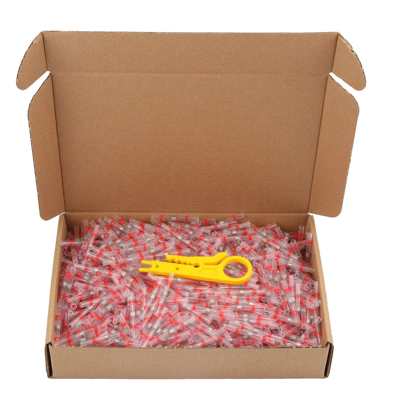 Solder Seal Heat Shrink Waterproof Butt Wire Connectors Terminals Electrical Copper with Soldering Sleeve Bullet ConnectorButt Wire Connectors Terminals Electrical Copper with Soldering Sleeve Bullet Connector