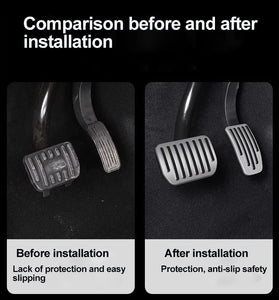 For Tesla Model 3/Y Accelerator Pedal Brake Pedal Aluminum Alloy Foot Brake Pedal Cover Rest Pedal