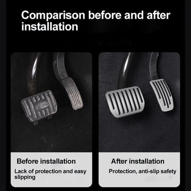 For Tesla Model 3/Y Accelerator Pedal Brake Pedal Aluminum Alloy Foot Brake Pedal Cover Rest Pedal