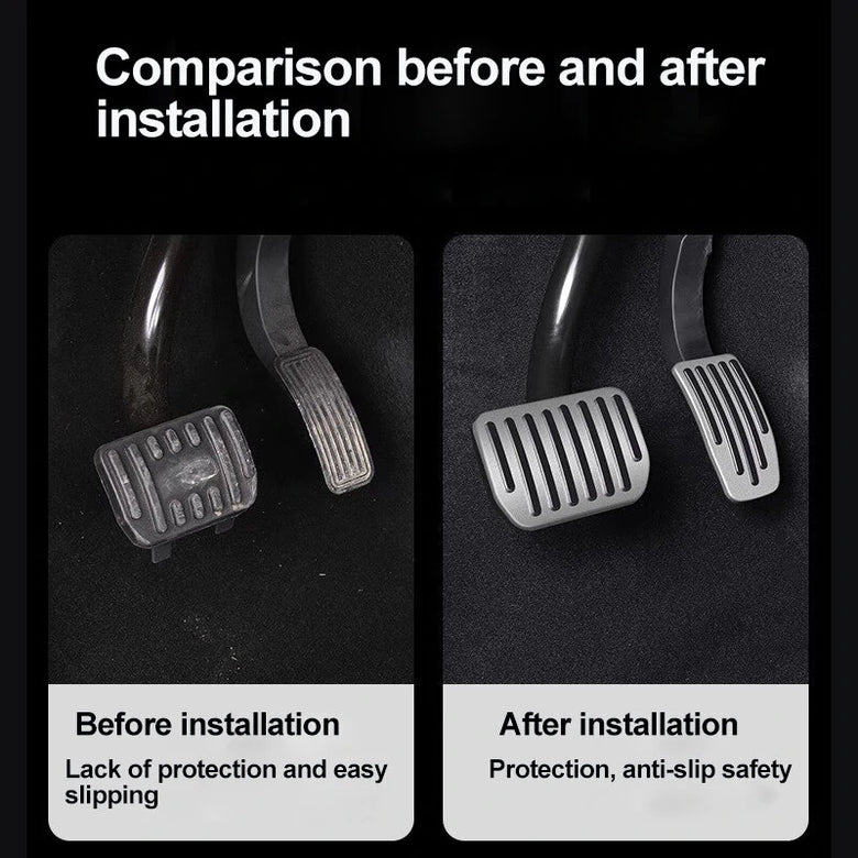 For Tesla Model 3/Y Accelerator Pedal Brake Pedal Aluminum Alloy Foot Brake Pedal Cover Rest Pedal