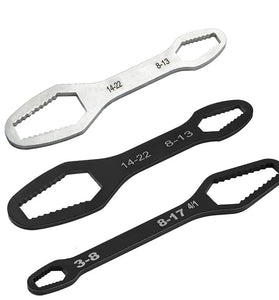 8-22mm 145mm/160mm Universal Torx Wrench Board Adjustable Double-head Torx Spanner Self-tightening Glasses Wrench Multi-purpose Hand Tool Auto Repair Mechanical