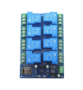 DC7-28V / 5V Power Supply ESP8266 WiFi 8 Channel 30A Relay Module ESP-12F Development Board