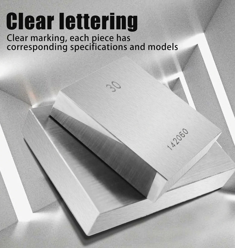 32pcs Steel Metric Gauge Block Lathe Gauge Grade 0 Slip Jo Blocks 1.005-50mm Measure Tools