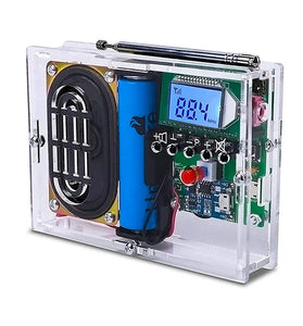 FM Radio Receiver Module DIY Electronic Kit 76-108MHz DIY Radio Speaker Kit Frequency Modification LCD Display Soldering Practice