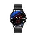 AIYISHI Men Simple Luxury Fashion Quartz Watch Luminous Waterproof Watch Stainless Steel Mesh Strap Sport Watch Fashion Wrist Watches