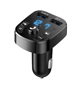 Dual USB Car MP3 Player Fast Charger FM bluetooth Receiver Compatible 5.0 FM Transmitter USB Flash Drive Plug Car Kit