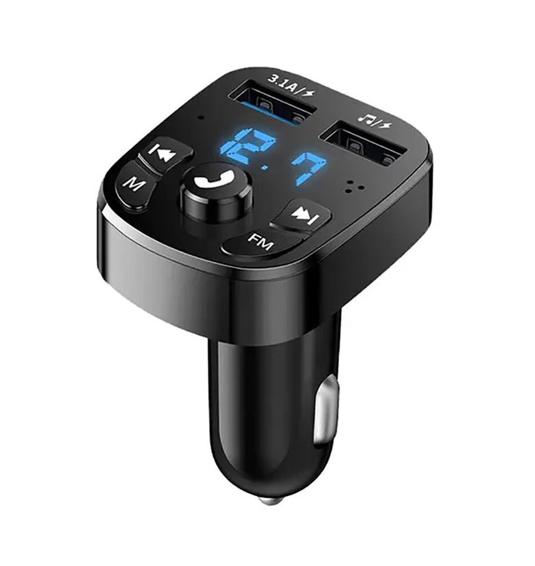 Dual USB Car MP3 Player Fast Charger FM bluetooth Receiver Compatible 5.0 FM Transmitter USB Flash Drive Plug Car Kit