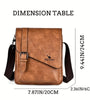WEIXIER Men's Business Shoulder Bag Large Capacity, Waterproof Messenger Crossbody Bag, Casual Fashion PU Leather Backpacks Bag